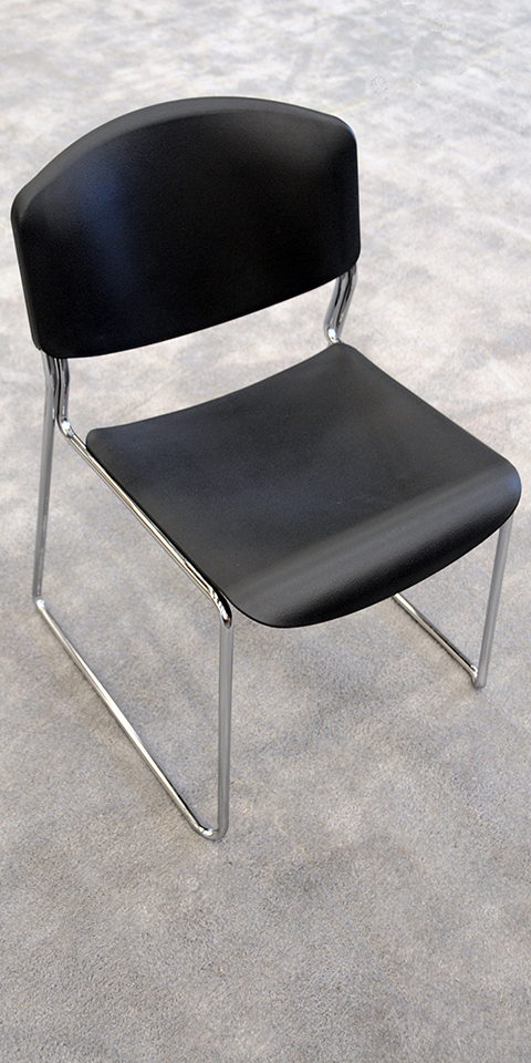 Contemporary Dining Chair In Leather